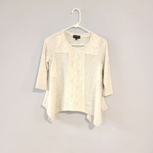 Lace  cream color shirt